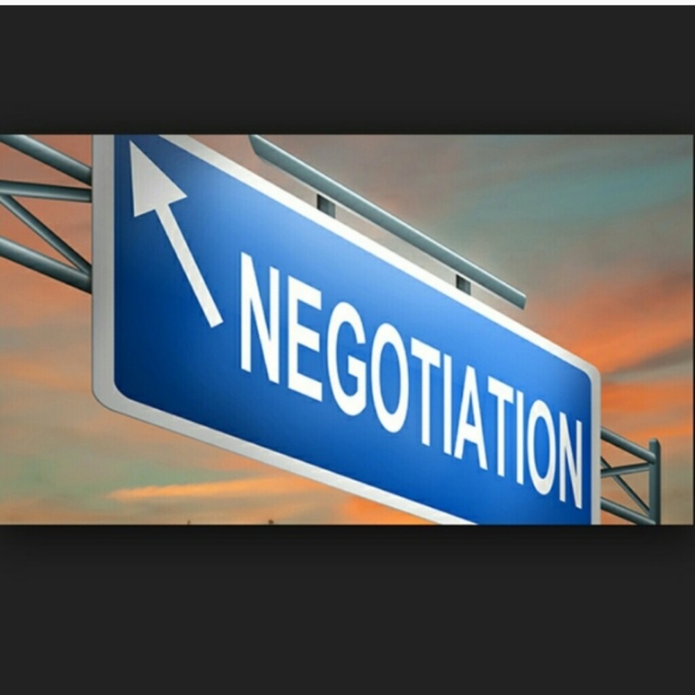 Everything is up for negotiation.